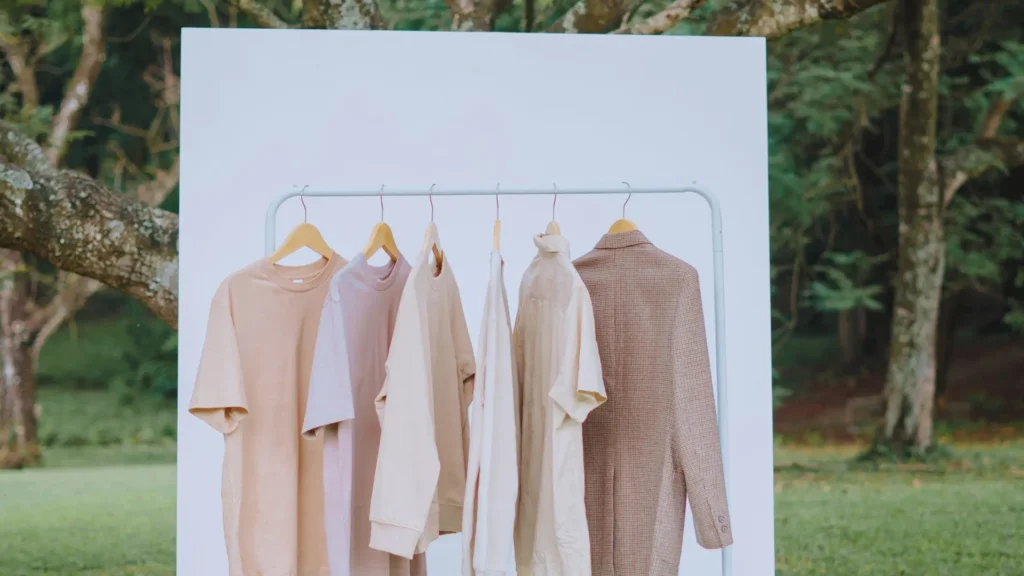 Clothes depicting sustainable fashion trends in India