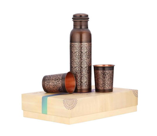 CROCKERY WALA & COMPANY Pure Copper Bottle