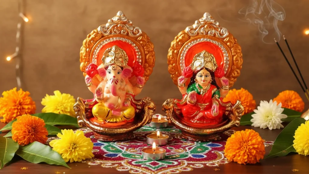 Eco-friendly Lakshmi Ganesh Idols for eco-friendly diwali decoration​