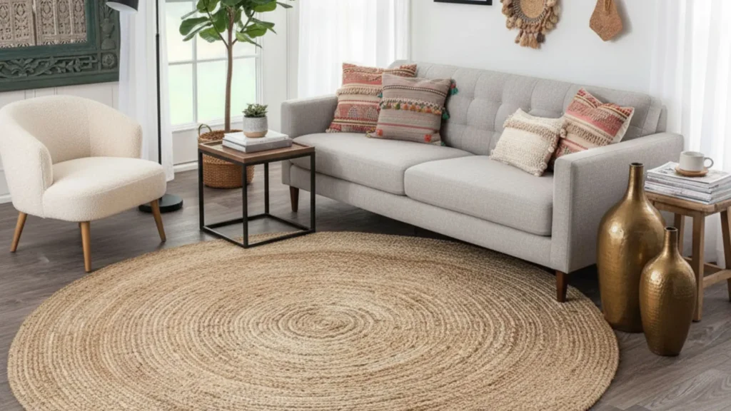 Natural Fiber Rugs for eco-friendly diwali decoration​