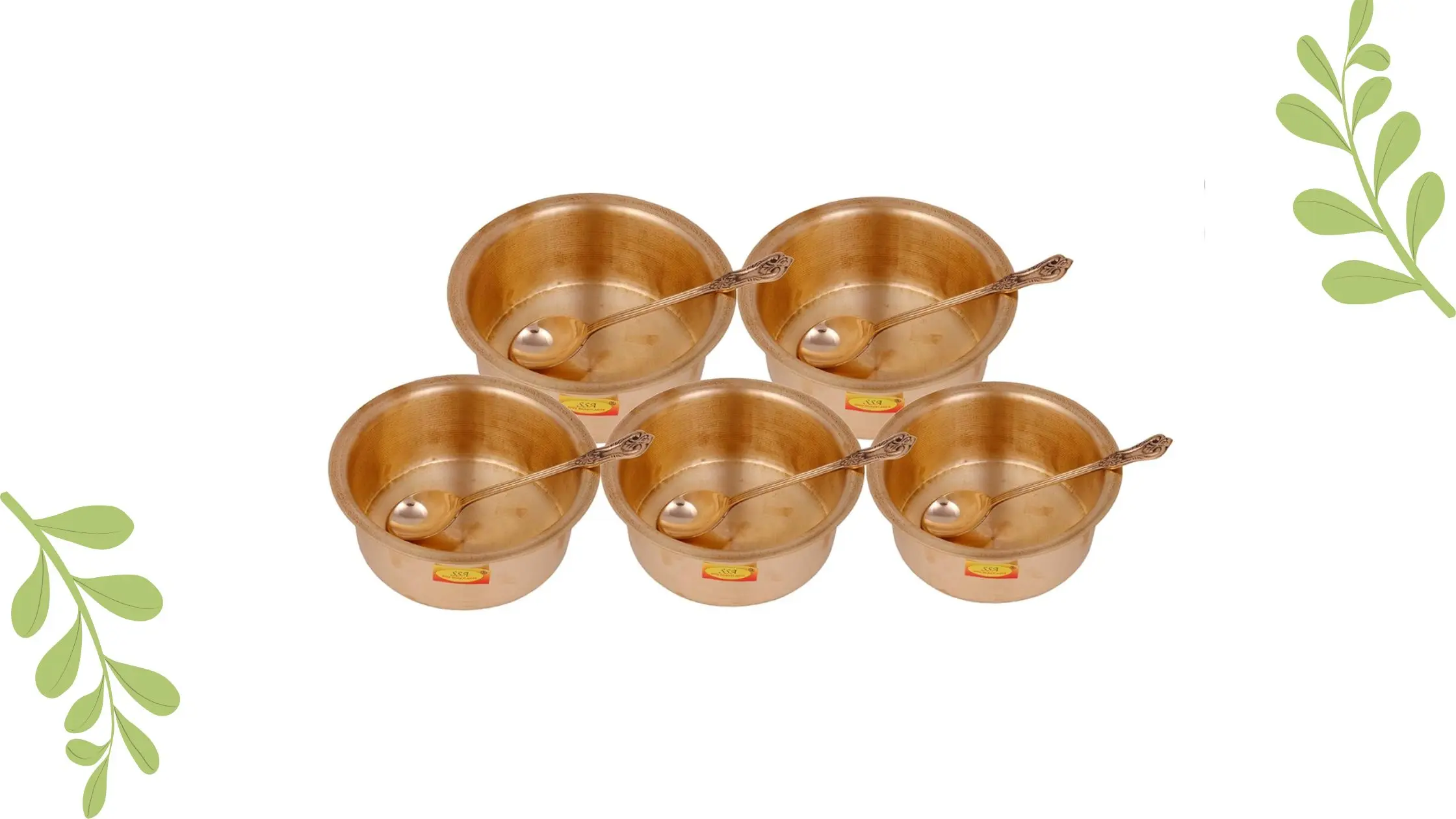 Shiv Shakti Arts 100% Pure Brass Bhagoni Set